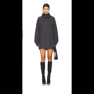Norma Kamali oversized turtleneck mini dress NWT